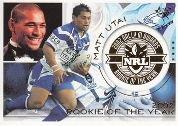 2003 Select XL - Dally M Awards #DM3 Matt Utai Front